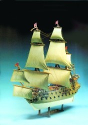 Captain Kidd Pirate Ship - 1 130 Scale - Plastic Model Kit Lin70873
