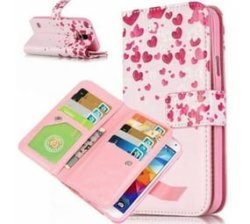 Smartphone Case With Attached Wallet - Samsung S7EDGE Heart