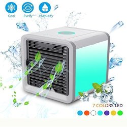 Yesido Arctic Air Personal Space Cooler Portable Air Conditioner Humidifier Purifier And 7 Colors Nightstand Desktop Cooling Fan With 3 Speeds For Office Home Outer Travel Prices Shop Deals Online Pricecheck