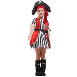 Boys Girls Pirate Costume Accessory Set Halloween Pirate Dress Up