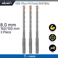 Alpen Sds Plus Drill Hammer F4 Bit 160 X 100 6.5MM - ALP817008881