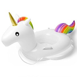 Inflatable Unicorn Baby Pool Float Swimming Ring Perfect For Summer Play Beach Toys For Age 6-48 Months