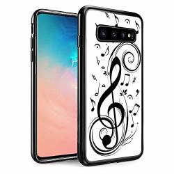 Ftfcase Replacement For Samsung Galaxy S10E Case Black Tpu Rubber Gel Design For Galaxy S10E 5.8 Inch 2019 - Music Note
