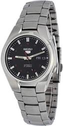 Seiko 5 SNK617 Men's Stainless Steel Black Dial Day Date Automatic Watch