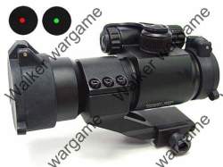 Am2 Type Red Green Dot Sight Scope With Cantilever Mount - Black