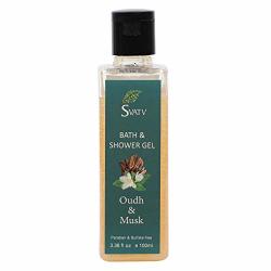 Svatv - Bath And Shower Gel :: Oudh And Musk :: 100 Ml :: Paraben And Sulfate Free :: Handmade :: Kosher And Gmp Certified :: From India
