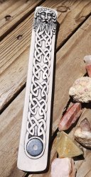 Odin Celtic Incense & Cone Burner - White