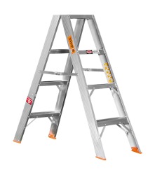 4 Step Double Sided A-frame Aluminium Ladder
