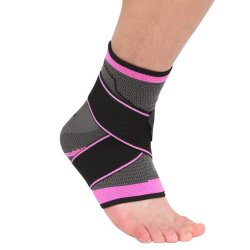 AOLIKES Elastic Nylon Ankle Support Brace For All Sports - Pink