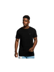 Men&apos S Exclusive Plain Crew Neck Basic Black T-Shirt