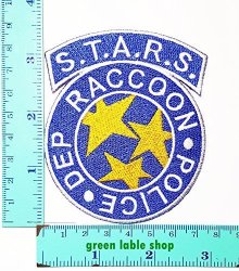 3 Pieces Resident Evil Stars Raccoon Band Patch Logo Sew Iron On Embroidered Appliques Badge Sign Costume Send Free Registration