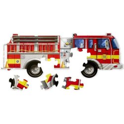 Melissa Giant Fire Truck Floor Puzzle 24 PC