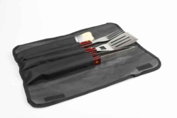 OZtrail 4 Piece BBQ Set In Roll-Up Bag