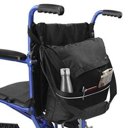 Vive Wheelchair Bag - Wheel Chair Storage Tote Accessory For Carrying Loose Items And Accessories - Travel Messenger Backpack For Men Women Handicap Elderly