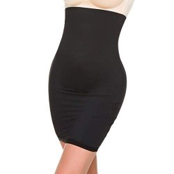Womens High Waist Tummy Control Slips Seamless Skirt Half Slip