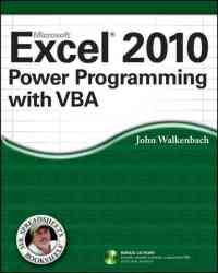 Excel 2010 Power Programming With Vba - John Walkenbach Paperback