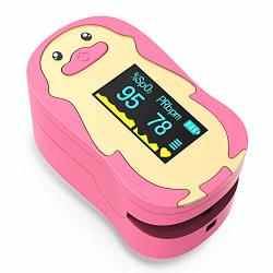 Homiee Digital Fingertip SPO2 Oxygen Meter For Kids Above 2 Years Sport And Aviation Use Only Pink