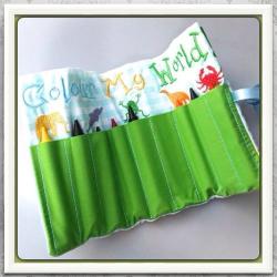 On The Go Crayon Rollup Perfect To Keep In Your Handbag Or Nappy Bag