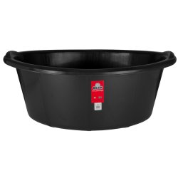 150L Plastic Oval Tub Black