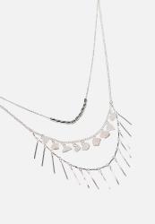 Rubi Endless Love Trinkets Necklace - Silver pink