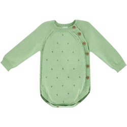 Made 4 Baby Unisex Green Knit Sleepsuit Newborn