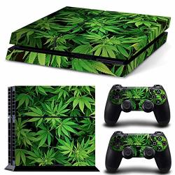 Dapanz Greenery Vinyl Skin Sticker Decal Cover For Playstation 4 Console Dualshock 4 Wireless Controllers