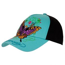 ED Hardy - Butterfly Fairy Girls Youth Adjustable Baseball Cap