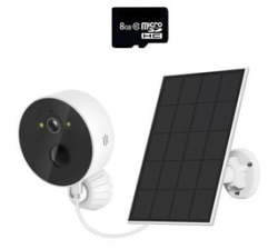 Full HD Solar Powered Wireless Network Operated Security Camera & 8GB Card