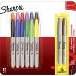 Sharpie Fine Permanent Markers Assorted 12 Pack