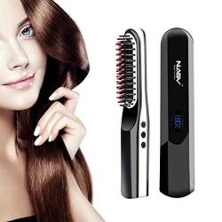 rechargeable hair straightener brush