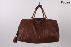 King Kong Leather Overnight Leather Bag in Pecan