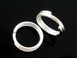 Split Rings - Shiny Silver - 10mm - 20 Pcs