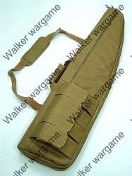 120cm 28cm Tactical Aeg Rifle Sniper Case Gun Bag With Magzine Pouch --- Coyote Tan