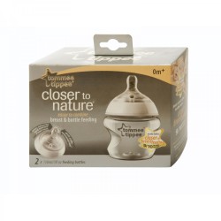 Tommee Tippee Closer To Nature Feeding Bottles 150ml 2 Pack