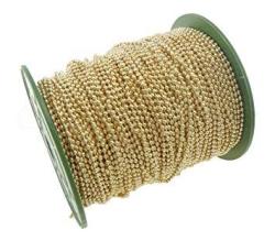 Bulk Jewelry Roll 3.5x5.5mm Link 30 Feet Champagne Gold Color CleverDelights Curb Chain Spool