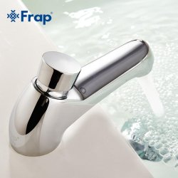 Brass Time Delay Metered Faucet Public Toilet Touch Press Self Closing Water