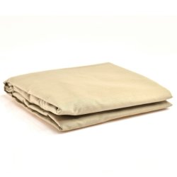C creek Std Cot Fitted Sheet - Natural