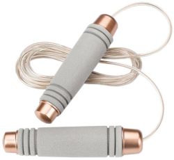 Professional Jump Rope With Gold Steel Wire