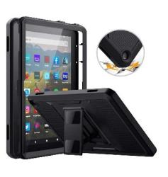 Amazon Fire HD 8" Plus Tablet 2020 Full Body Rugged Protective Case Black