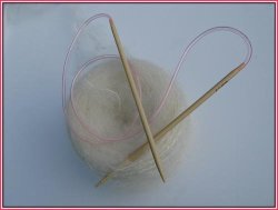 Bamboo Circular Knitting Pin - 80CM - No 6MM