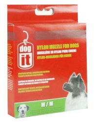 Dogit Nylon Dog Muzzle Black MEDIUM 5-1 2-INCH