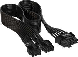 12+4PIN Pcie Gen 5 TYPE-4 600W 12VHPWR Cable Flat Ribbon Black