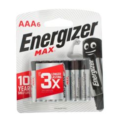 Energizer Battery Alkaline Aaa 6 Pck