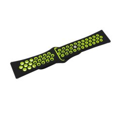 Black And Green Small Fitbit Versa Strap Silicone Nike Style