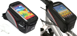 Roswheel Cycling Bicycle Waterproof Frame Pannier Front 5.5" Cell Phone Tube Bag Case