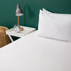 Soft Touch Essentials Fitted SHEET - White - 3 4 107 X 188 X 30CM