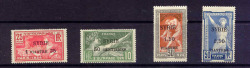 Syria French Colonies 1924 Olympics Over Print Set 1st Issue Nm