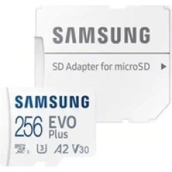 Samsung Evo Plus 256GB Micro Sdxc Card White - With Adapter