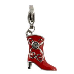 Cowgirl Boot Charm - Red