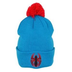 Spiderman - Logo Bobble Cuff Knitted Hat Adult